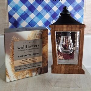 Bath & Body Works Mahogany Teakwood Wallflowers with Brown Lantern